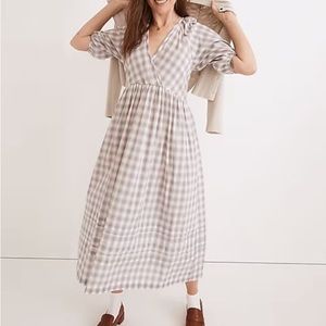 Madewell Plus Marianna Puff-Sleeve Midi dress